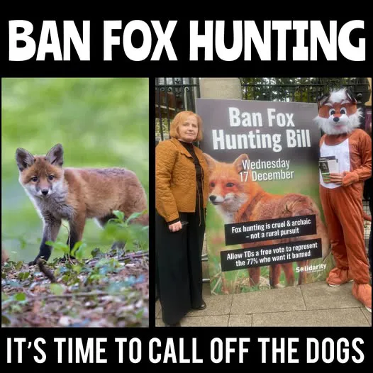 Anti-Foxhunting protest. Fox Hunting Bill.