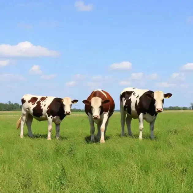 3 cows in a grass field. Cork Farmer court case.