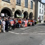 Marchers on the Walk in Solidarity for Animal Welfare and Road Safety,’ , Clonmel, Co. Tipperary - 9th May 2026. Horse welfare.